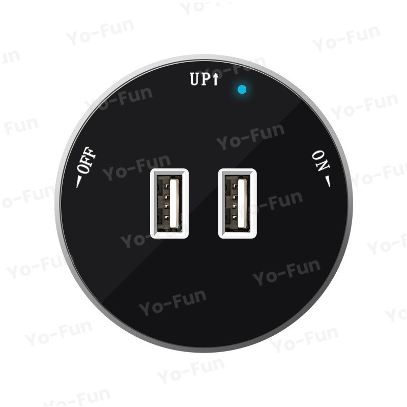 Yo-Fun Track Socket Wall-Mounted Plug Socket Switch 13A/USB/Universal ...