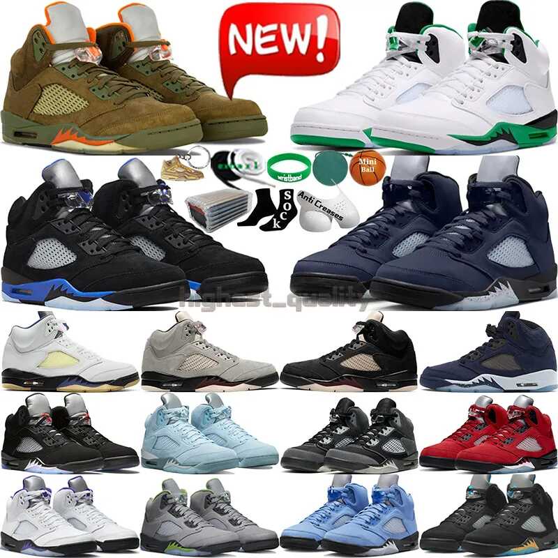 5 Basketball Shoes For Men Women 5S Craft Aqua Concord UNC Green Bean ...