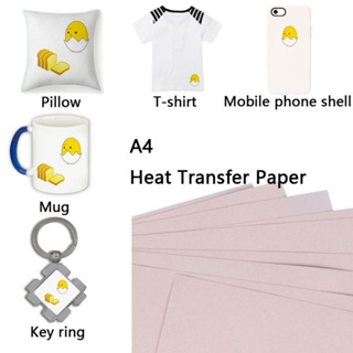 100PCS Heat Transfer Paper For T Shirts Iron On Heat Press Fabrics Inkjet  Print