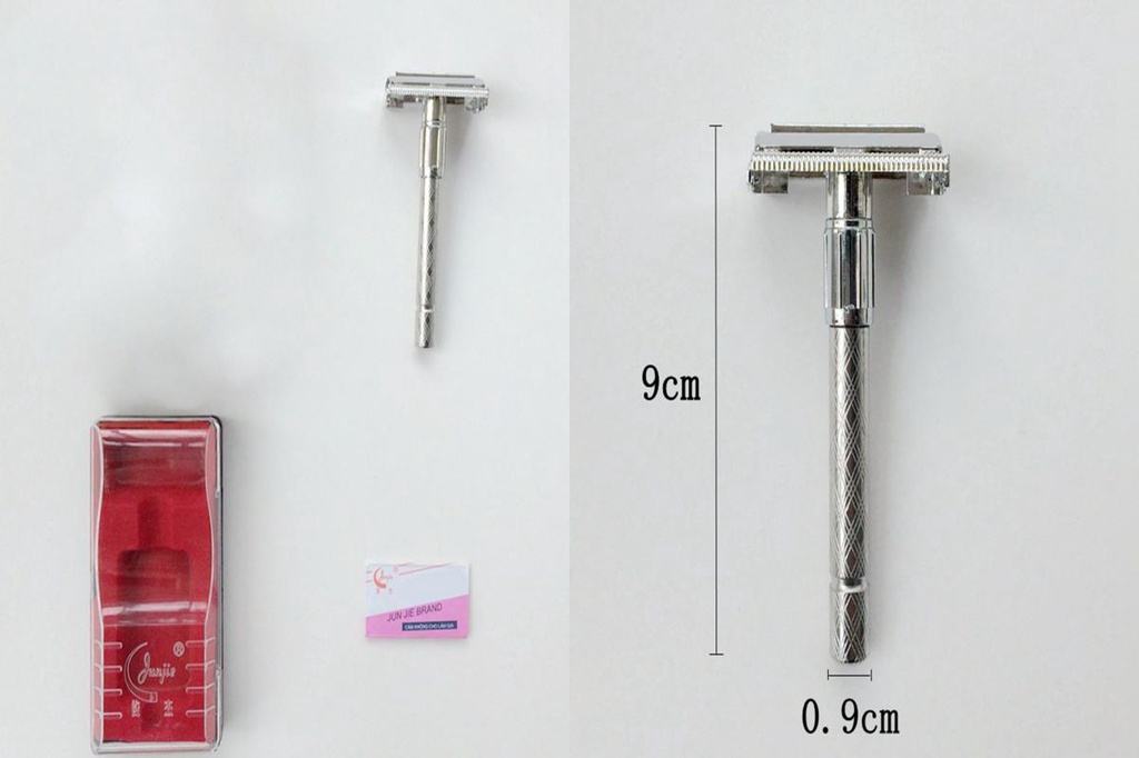 JEN Razor with Long Handle Manual Double Edge Men Facial Razor for ...