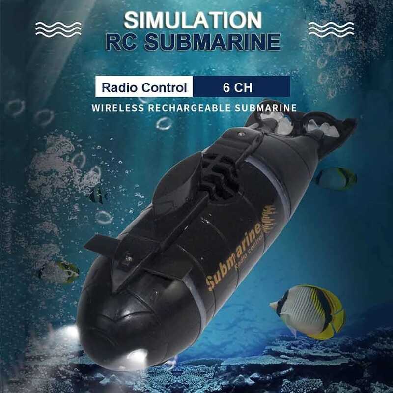 Mini Simulation Rc Submarine Underwater Model Electric Ultra Fast