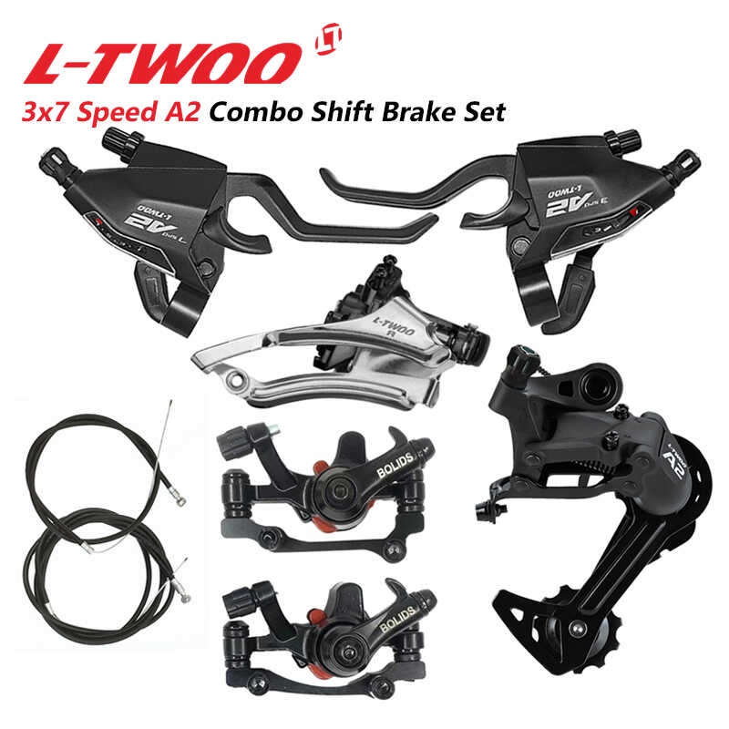 LTWOO A2 3X7 Speed Combo Shifter Disc Brake Groupset With Brake Line ...