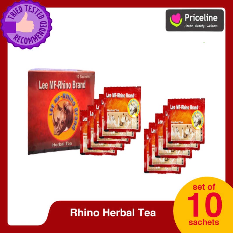 Authentic Lee MF Rhino Brand Herbal Tea 1 box (10 sachets) Shopee Philippines