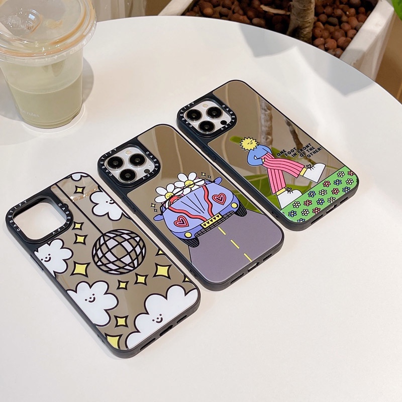 Ins Happy Disco Casetify Mirror Casing For IPhone 15 14 11 Pro Max 12 ...