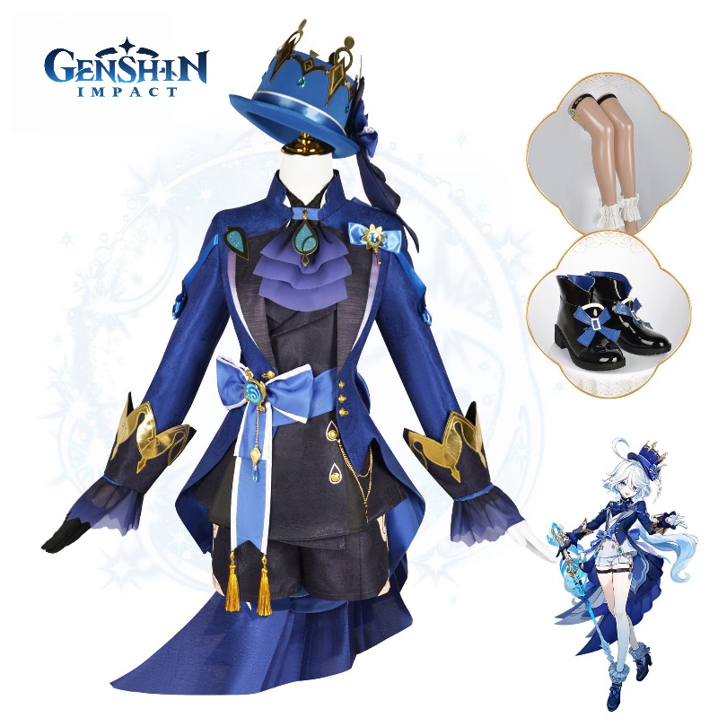 Genshin Impact Fucha Carlos Cosplay Clothing Set Polyester Fabric ...