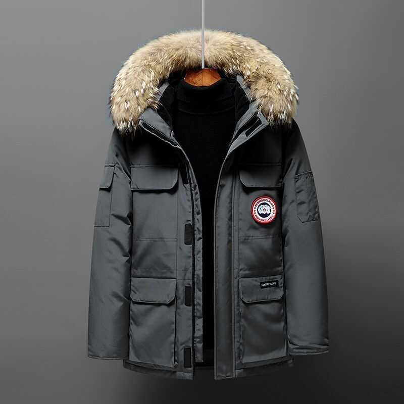 GENUINE Canada Goose Off season clearance winter large fur collar down jacket for men and women