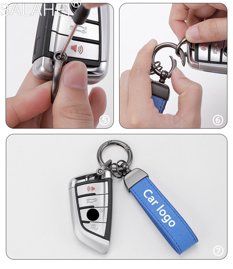 1PCS GR Sport Car Keychain Leather Key Chain Key Ring for Toyota GR ...
