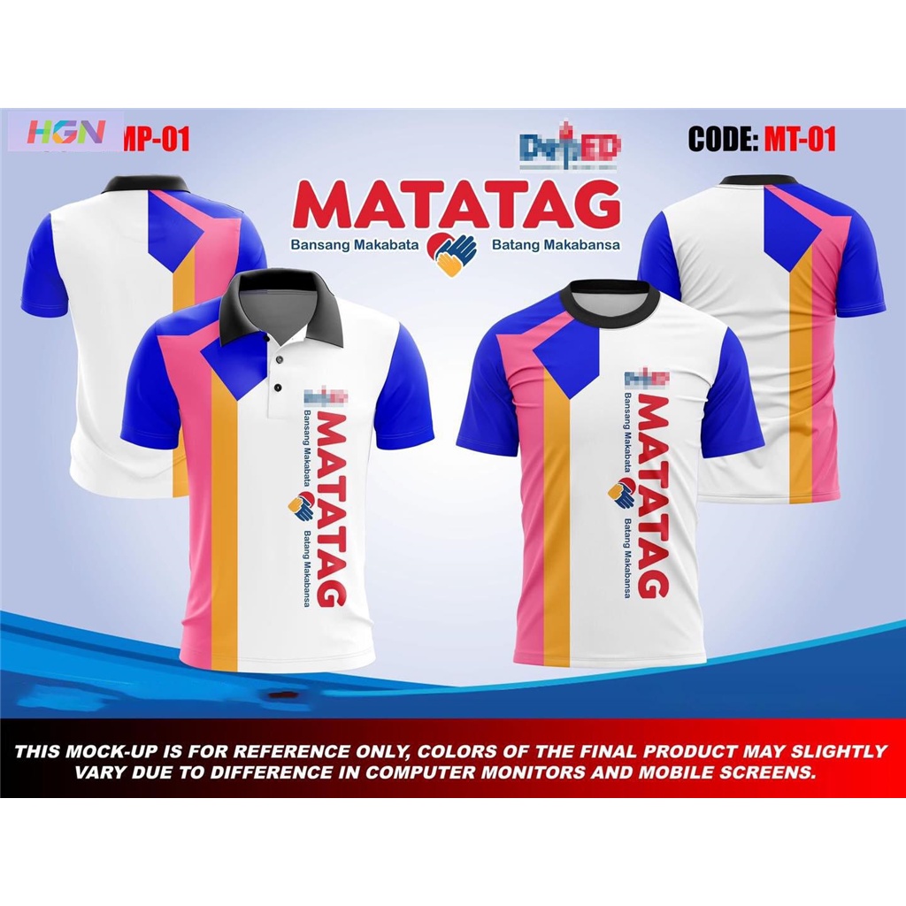 HGN - MATATAG UNIFORM SUBLIMATION DEPED BADGE TSHIRT FOR MEN AND WOMEN ...