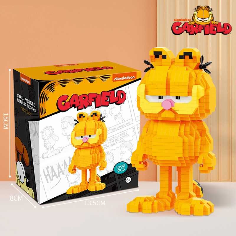 LY Building Block Assembly Mini Cartoon Garfield Doll Toys DIY Multiple ...