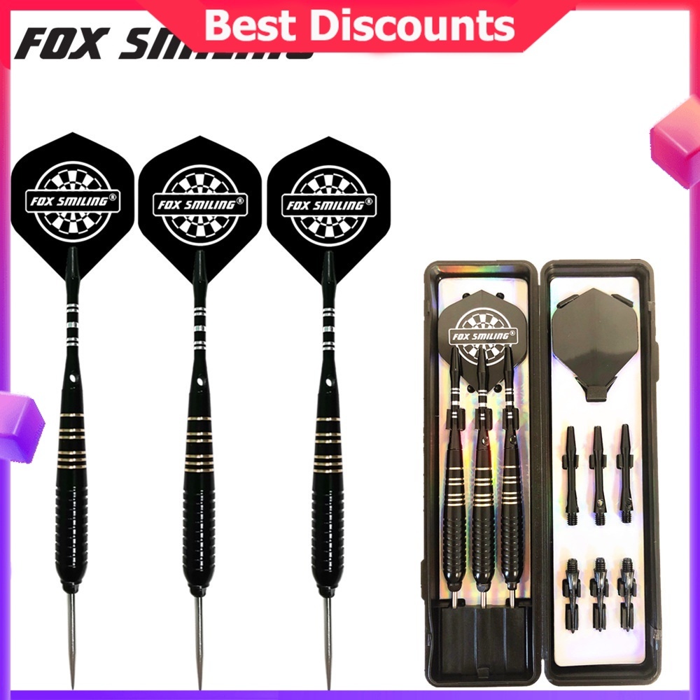 Fox Smiling 3PCS 24g Dart Pins With Changeable Steel Tips brass barrel