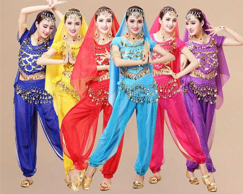 Women's Belly Dancing Fancy Dress Halloween Carnival India Dance