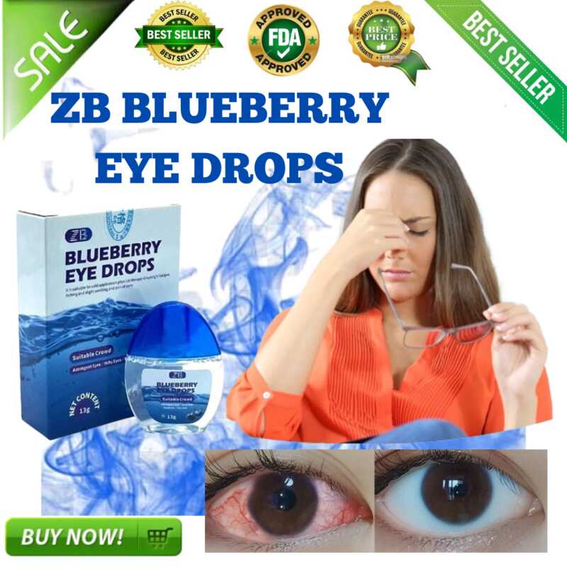 TRENDING ZB Blueberry Eye Drops Experience Natural Comfort for Dry, Itchy, and Fatigued Eyes