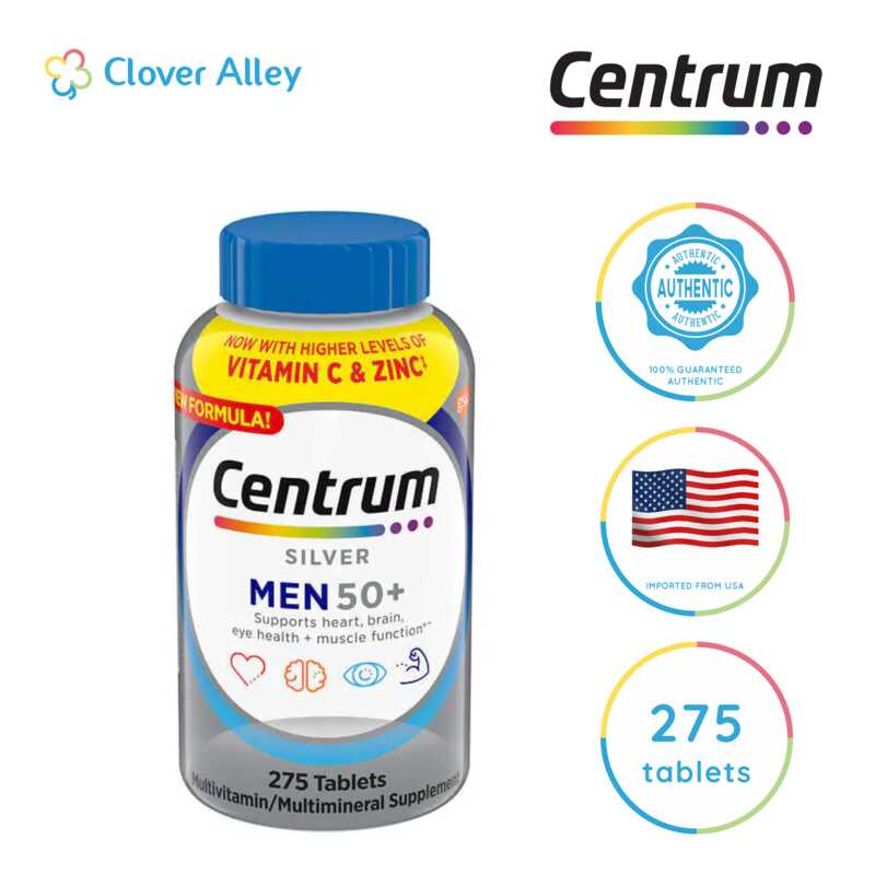 Centrum Silver For Men 50 275 Tablets 032025 Expiry Date Shopee