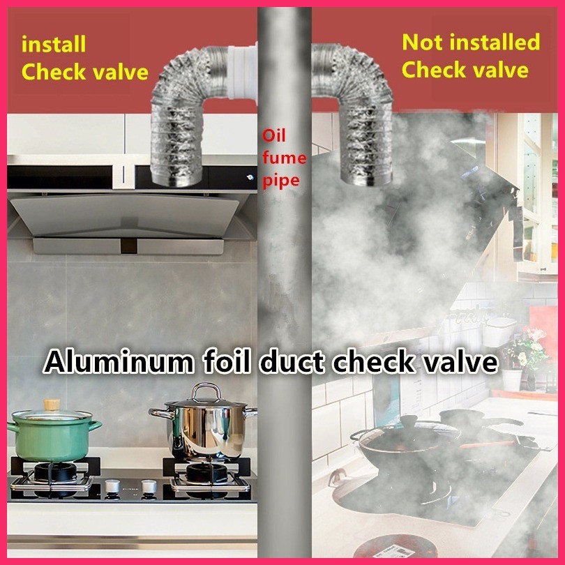 Check Valve Exhaust Fan Round Pipe Backdraft Damper Air Duct ...