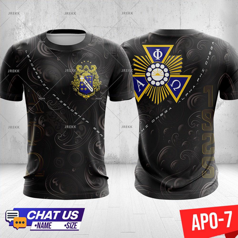 Transfer It Personalized Full Sublimation Alpha Phi Omega Shirt Design ...