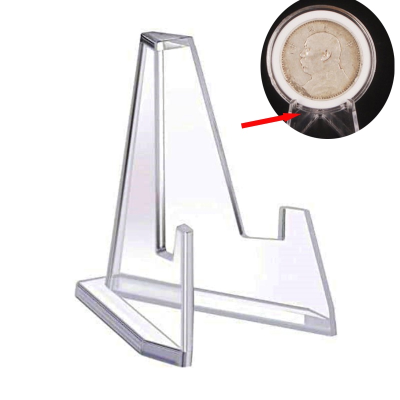 Mini Acrylic Coin Display Rack Transparent Stand For Showcasing