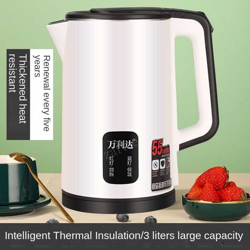 1500W Travel Electric Kettle Tea Kaffee 3L Sa Pagsunod ng Temperature