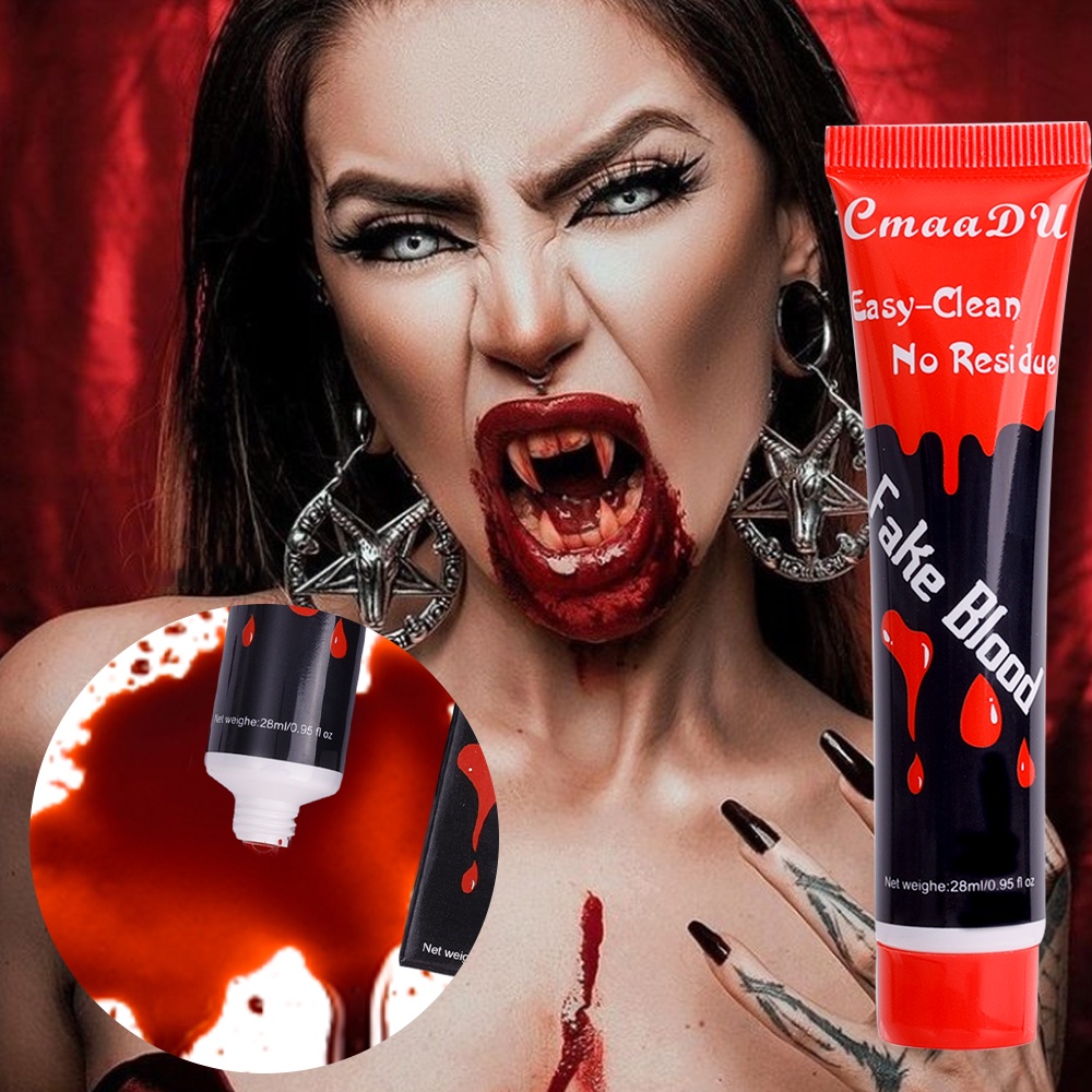 Realistic Vampire Zombie Makeup Fake Blood Decoration / Halloween Party ...