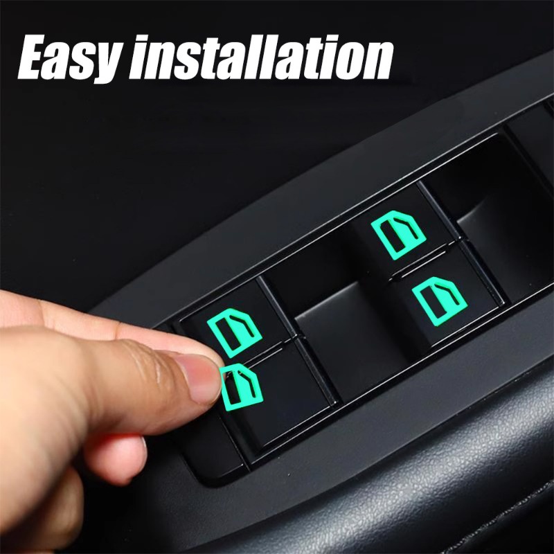 Various Models Car Window Lifter Button Night Glowing Stickers/ Truck ...