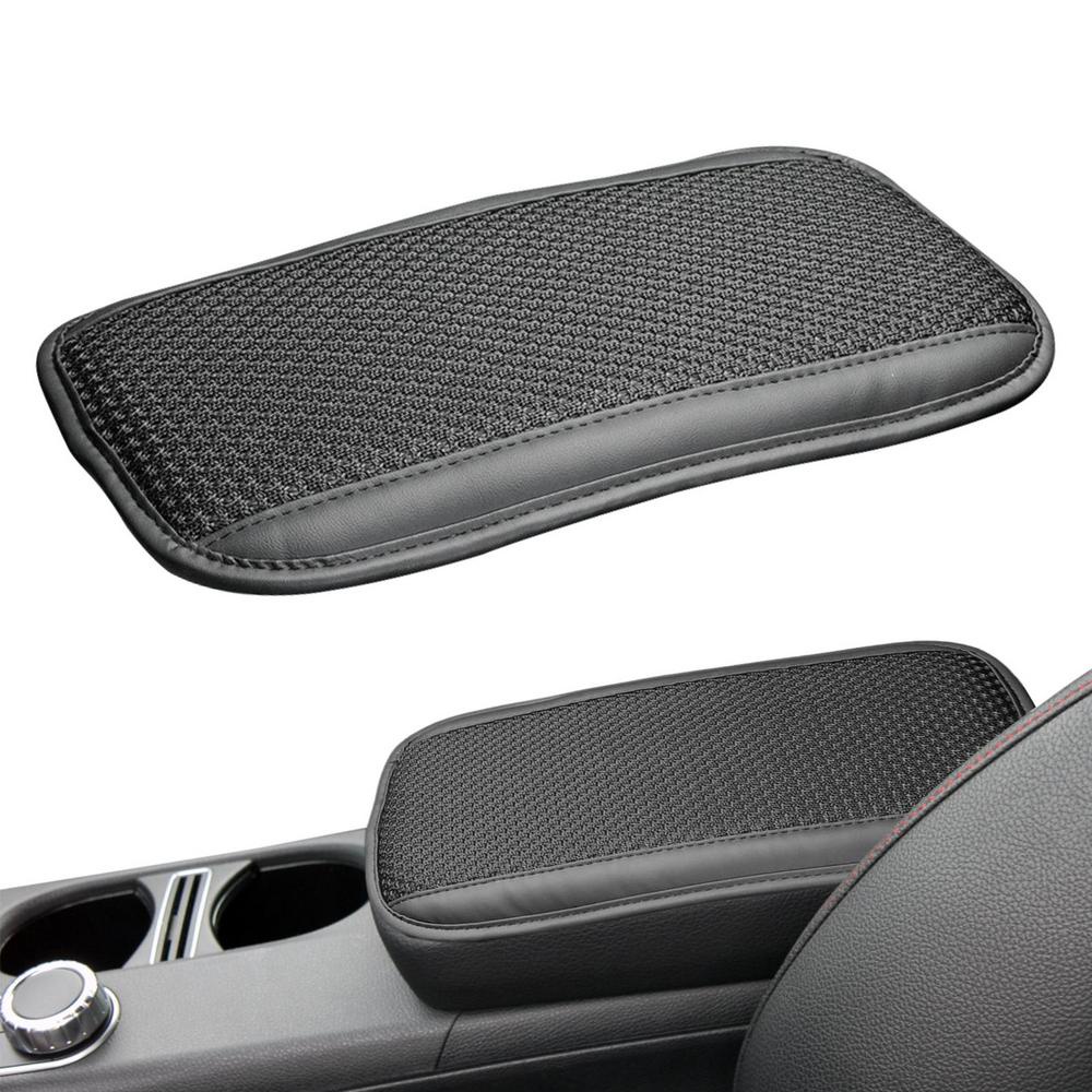 Universal Soft PU Leather Car Armrest Pad Breathable Ice Silk Mat ...