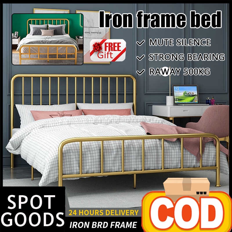 Metal Bed Frame Queen Bed King Bed Double Metal Bed Frame Iron Frame