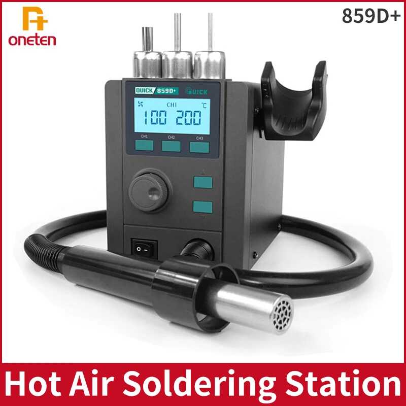 Mabilis Na D Hot Air Gun Soldering Station Welding Solder Iron Repair Rework Station Para Sa