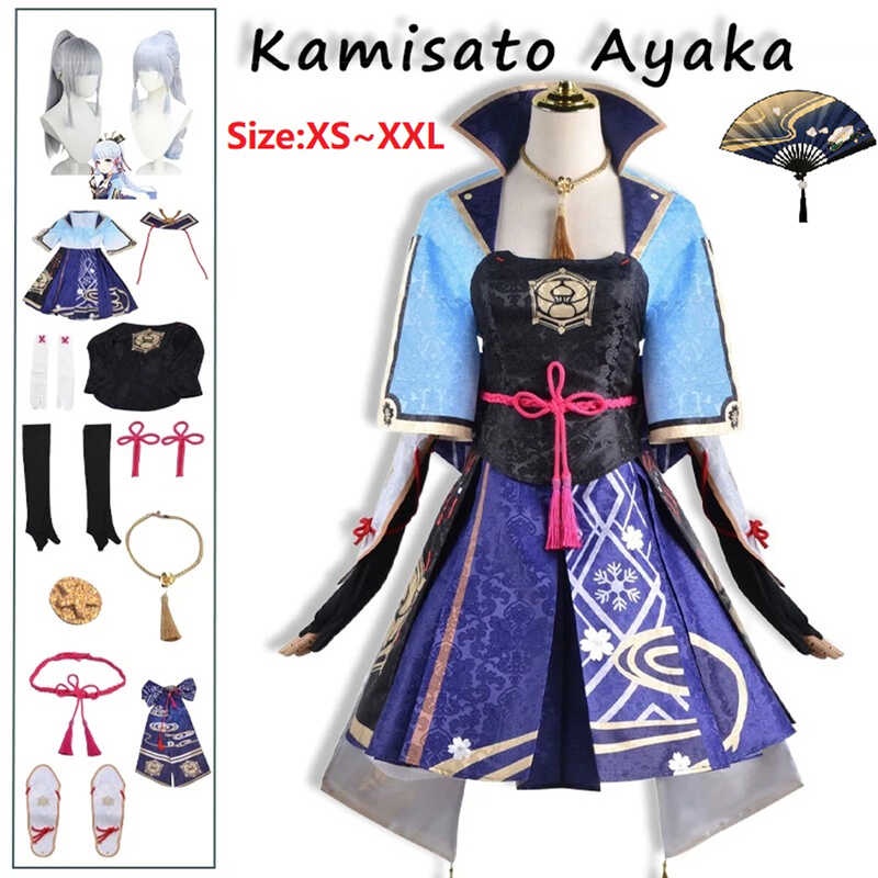 Game Genshin Impact Kamisato Ayaka Cosplay Costume Ayaka Kamisato ...