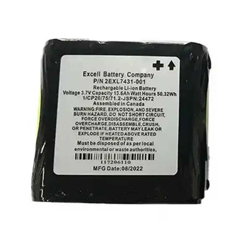 thumbnail image 2 of Replacement Battery For Topcon FC-300, FC-500, SHC500 Data Collector - 3.7V 13.6Ah Li-ion (Part # 2EXL7431-001) 2 of 11