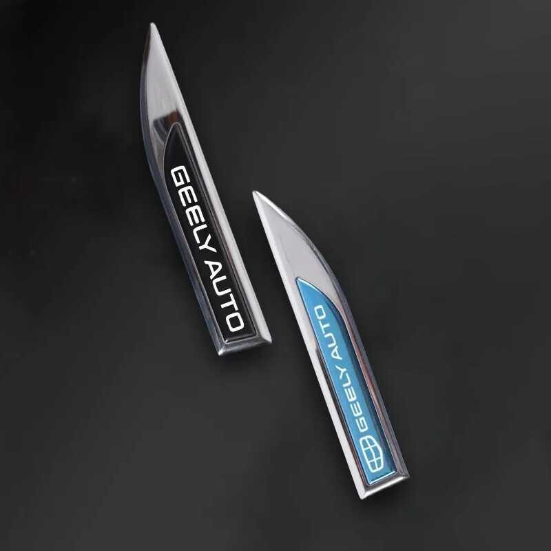 1Pair Metal Fender Side Emblem Car Sticker Badge Decal Para Sa Greely ...