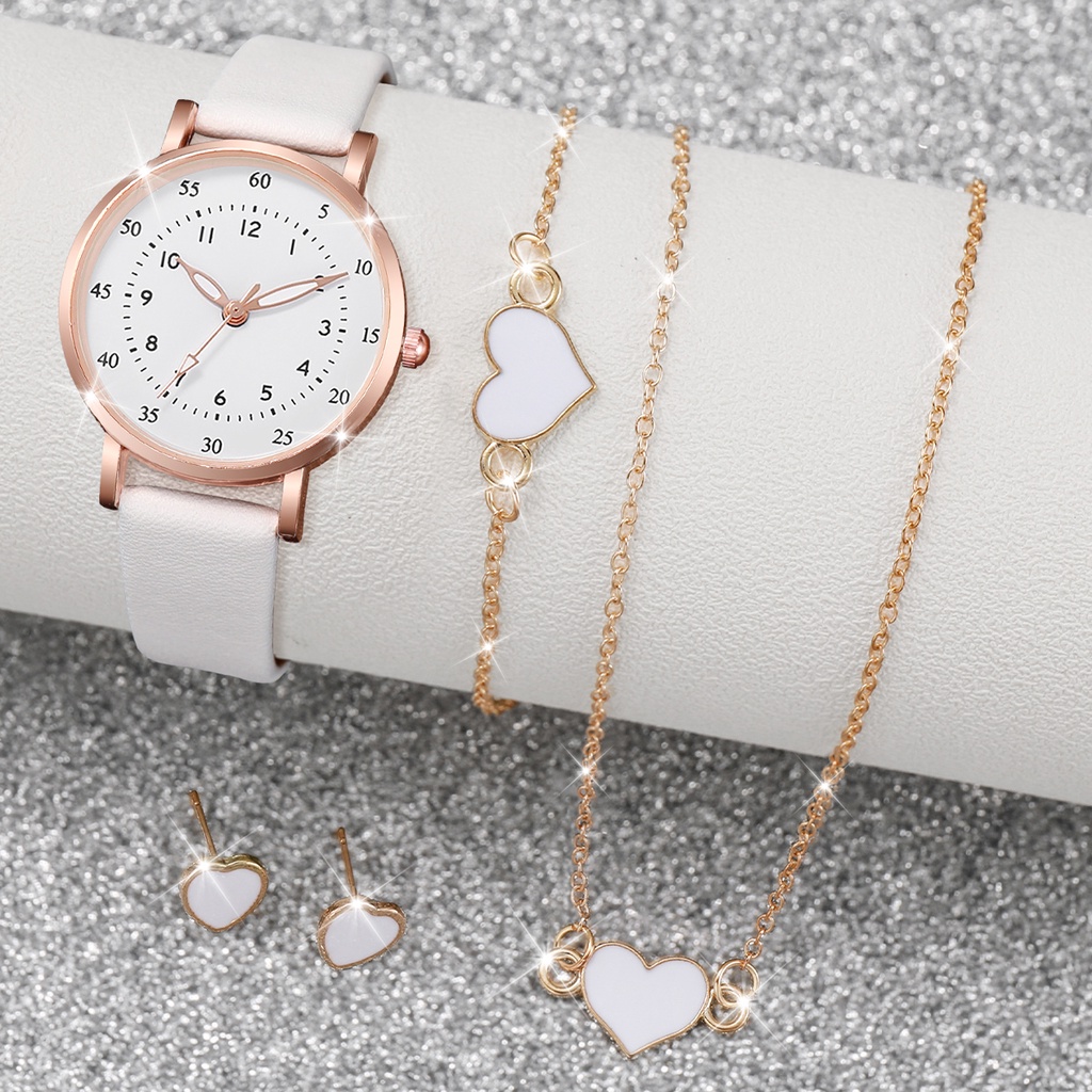 Horizon Analog Watch and Bracelet Set for a Stylish and Modern Look