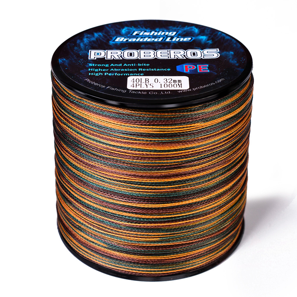 PROBERO 4&8 Braids Fishing Line 300-500-1000M Camouflage Green ...