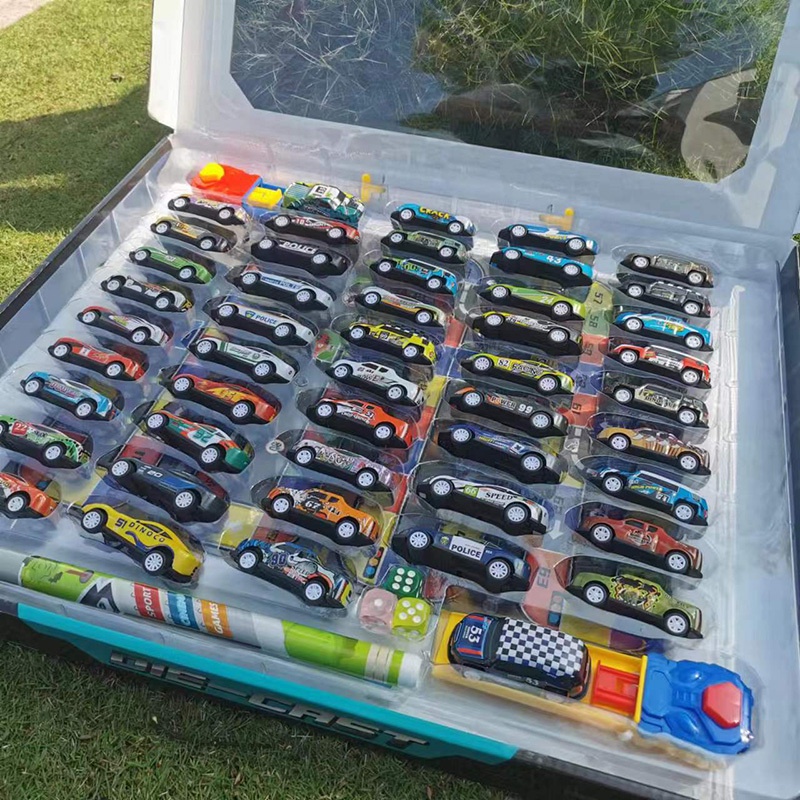 Chedin Stunt 360 ° auto giocattolo girevole, inerzia saltante, lega ritirare la creatività catapulta, mini modelli di auto premi per bambini ragazzi (8p