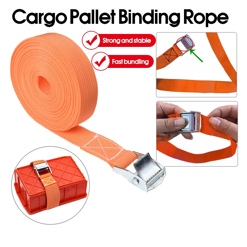 Cargo Straps With Tie-Down Tool Strong and Stable Ratchet Belt For Car ...