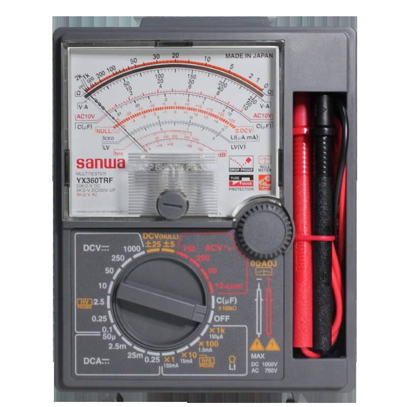 Japanese SANWA III and YX360TRF Pointer Multimeter, a classic anti drop