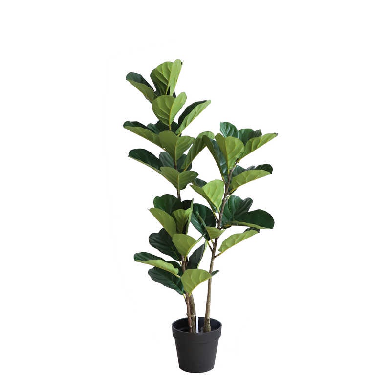 Magbebenta Ng Pamantasan Artificial Real Touch Fiddle Leaf Fig Tree UvResistant FireResistant