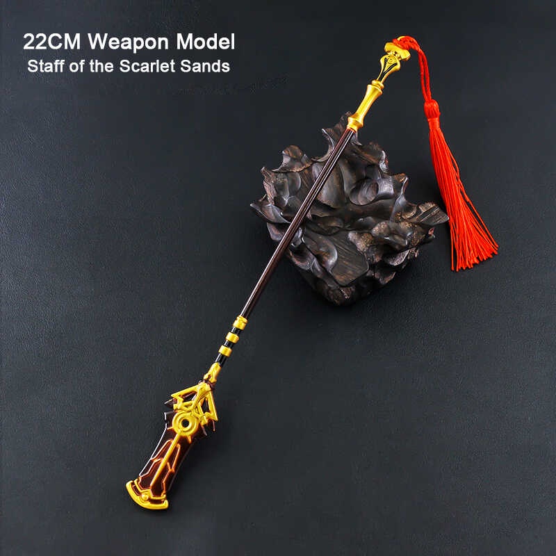 22Cm Genshin Impact Cyno Metal Spear Weapon Model Five Star Exclusive ...