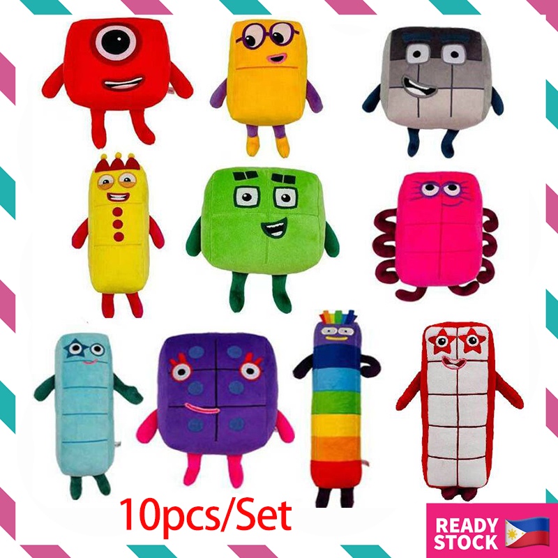 10pcs/Set Numberblocks Plush Doll Educational Stuffed Toys Number ...