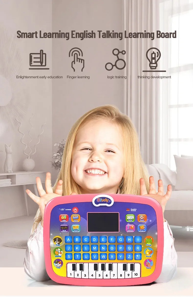 Kids Educational Learning Computer Tablet Learning Toys Baby Character ...