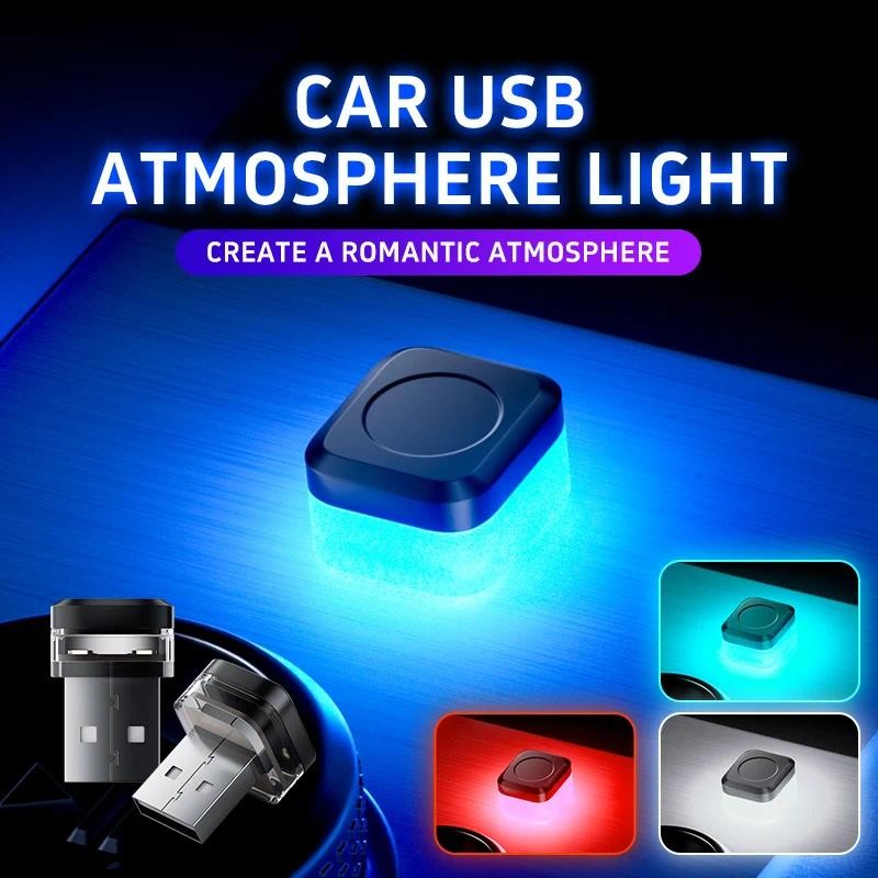 (Local shipping) USB Car Interior Ambient Atmosphere Light LED Signal ...