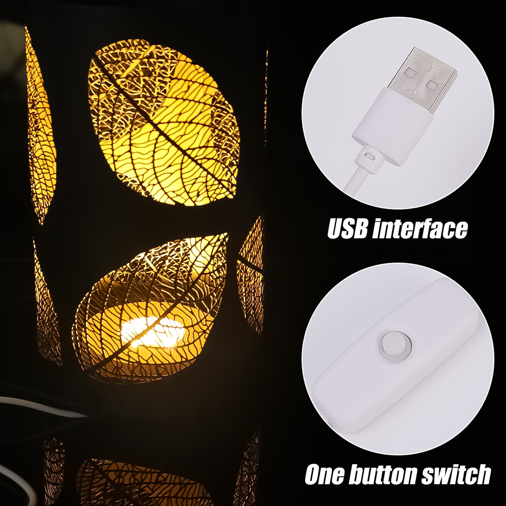 Romantic LED Glowing Round Wood Base with USB Cable DIY Handmade Crafts ...