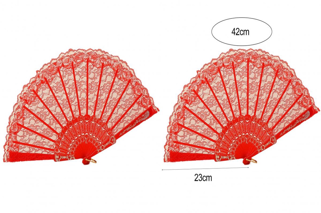 {BIG} Portable Lace Fan Home Supply Lolita Dance Hand Fan Exquisite