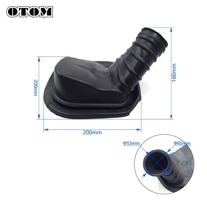 OTOM Motorcycle Rubber Air Filter Inlet Pipe Para Sa KEWS K16 ZONGSHEN ...