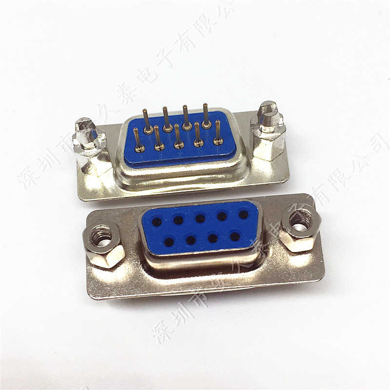 Socket DB 9Pin Rs232 Serial Port D-Sub Connector Db9p Female With Screw ...