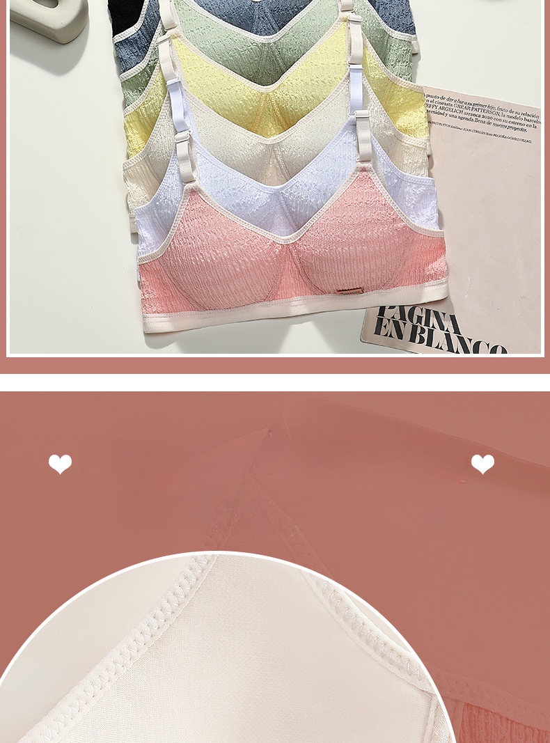Cream Puff Bra teen underwear Sexy pure erotic style bra Small breast ...