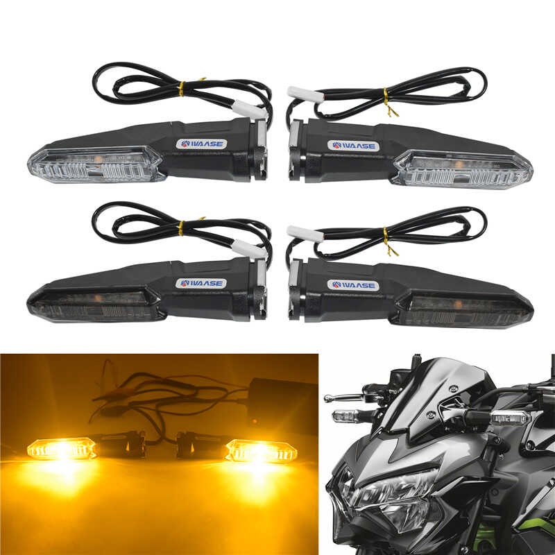 Motorbike 1Pair/2Pcs EMark Turn Signals Blinker LED Light For Kawasaki