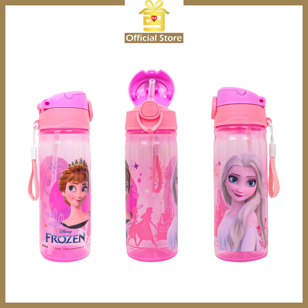 Disney Frozen Water Bottle Kids 600ml With Straw BPA Free Botol Air Budak Shopee Philippines