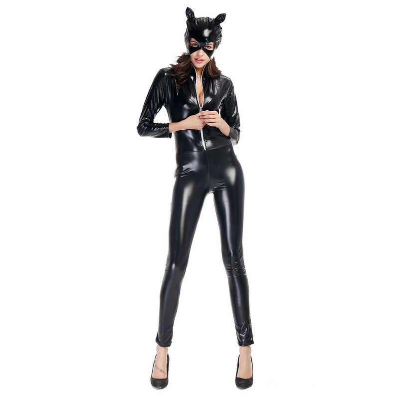 2023 New Design Cosplay Catwoman Costume Carnival Party Night Club Girl