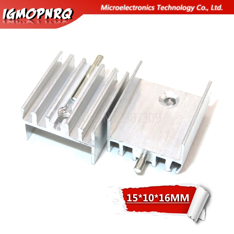 10pcs Aluminum Heatsink Radiator 15*10*16mm Transistor TO-220 With ...