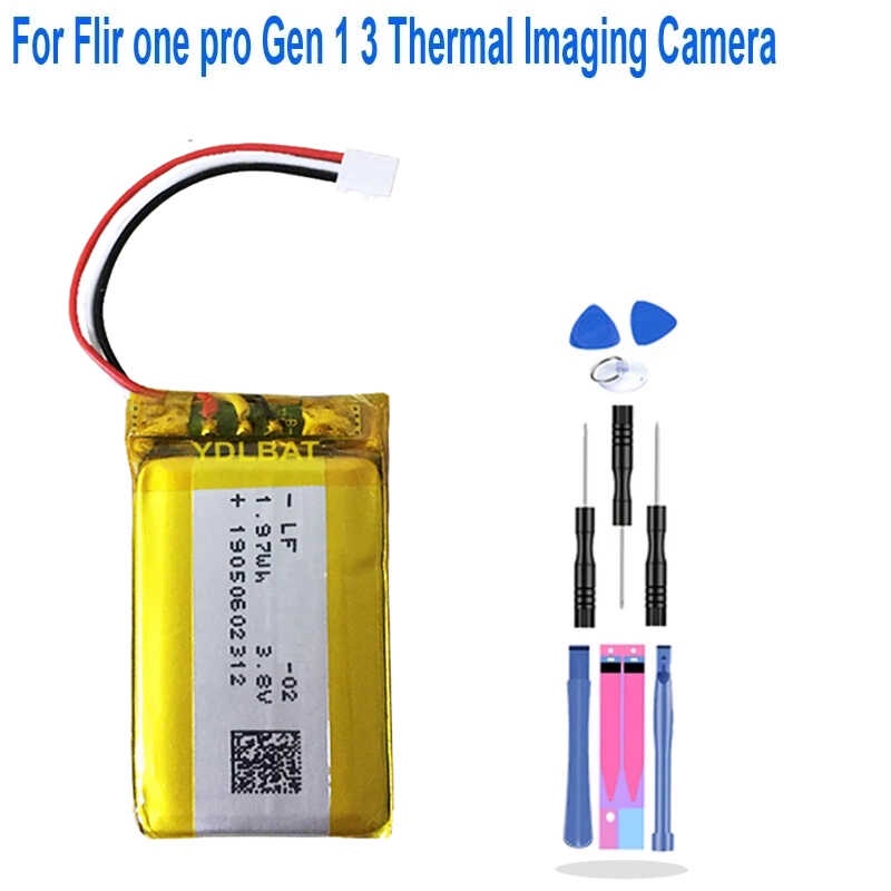 3.7V 550mAh for Flir one pro Gen 1 3 Thermal Imaging Camera Battery ...