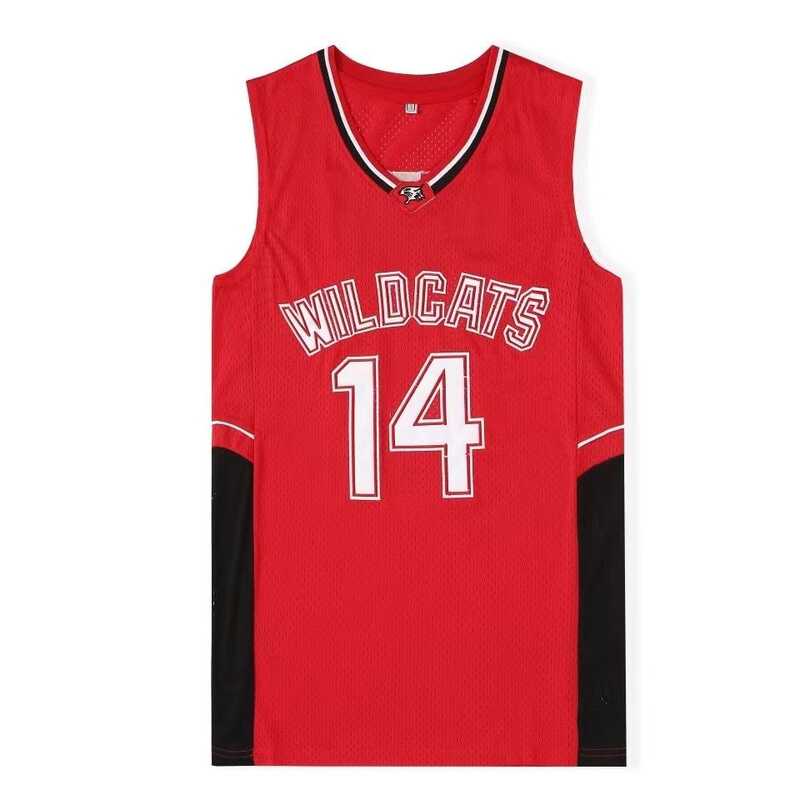 Zac Efron Troy Bolton East High School Wildcats #14 Red Retro ...